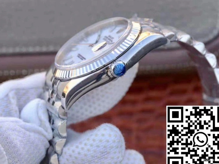 Rolex 116234 White Dial Factory 36mm Enamel Datejust AR 0218